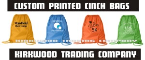 custom printed cinch bags