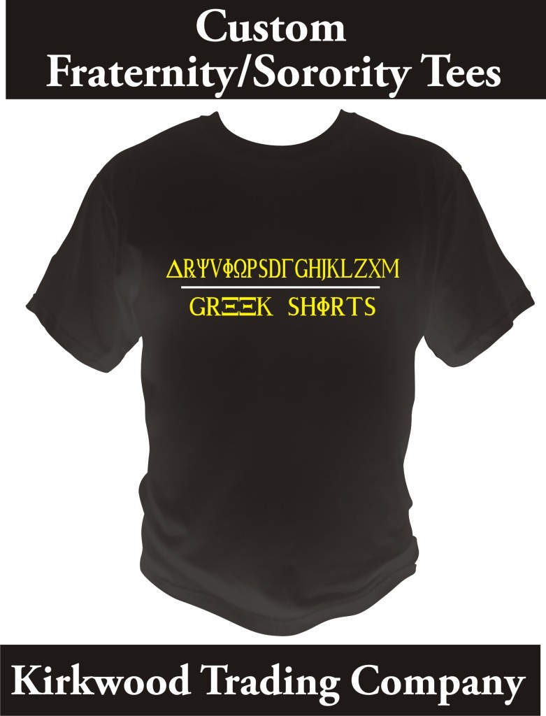 custom printed greek t-shirts