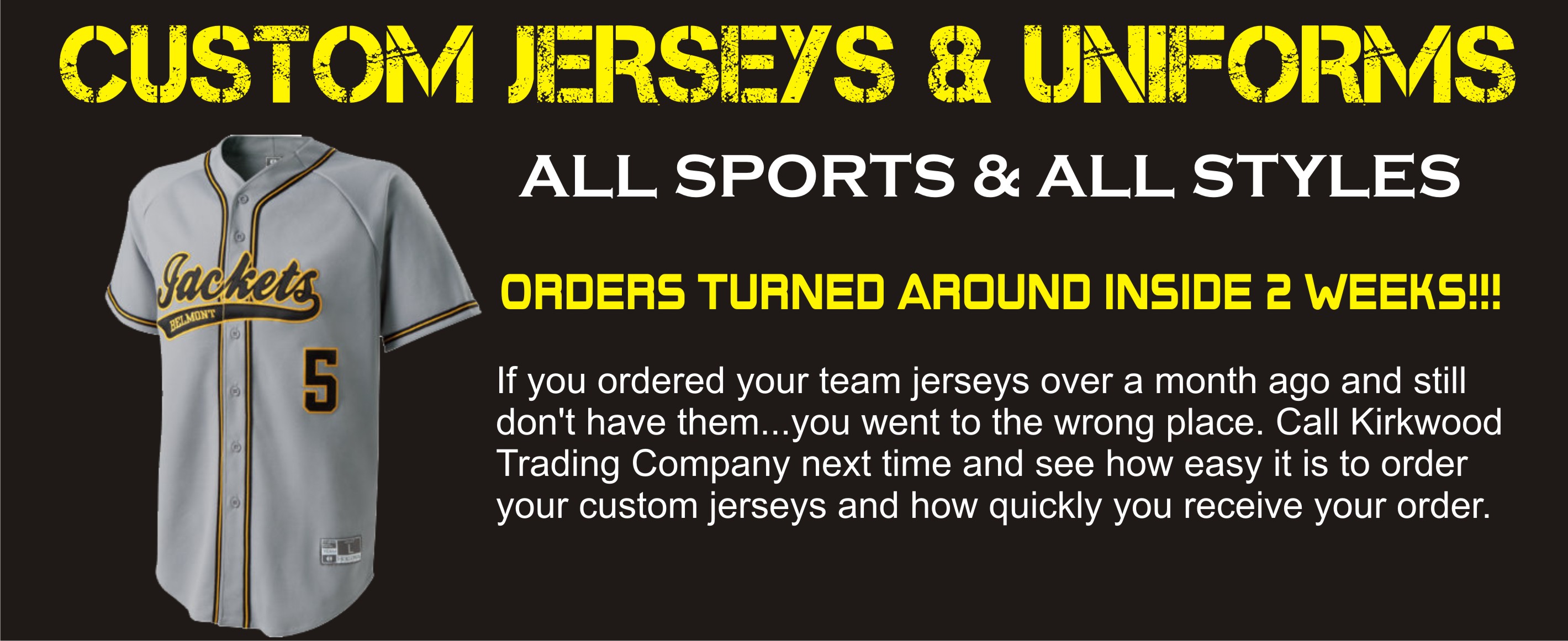 Custom Jerseys and Athletic Uniforms 