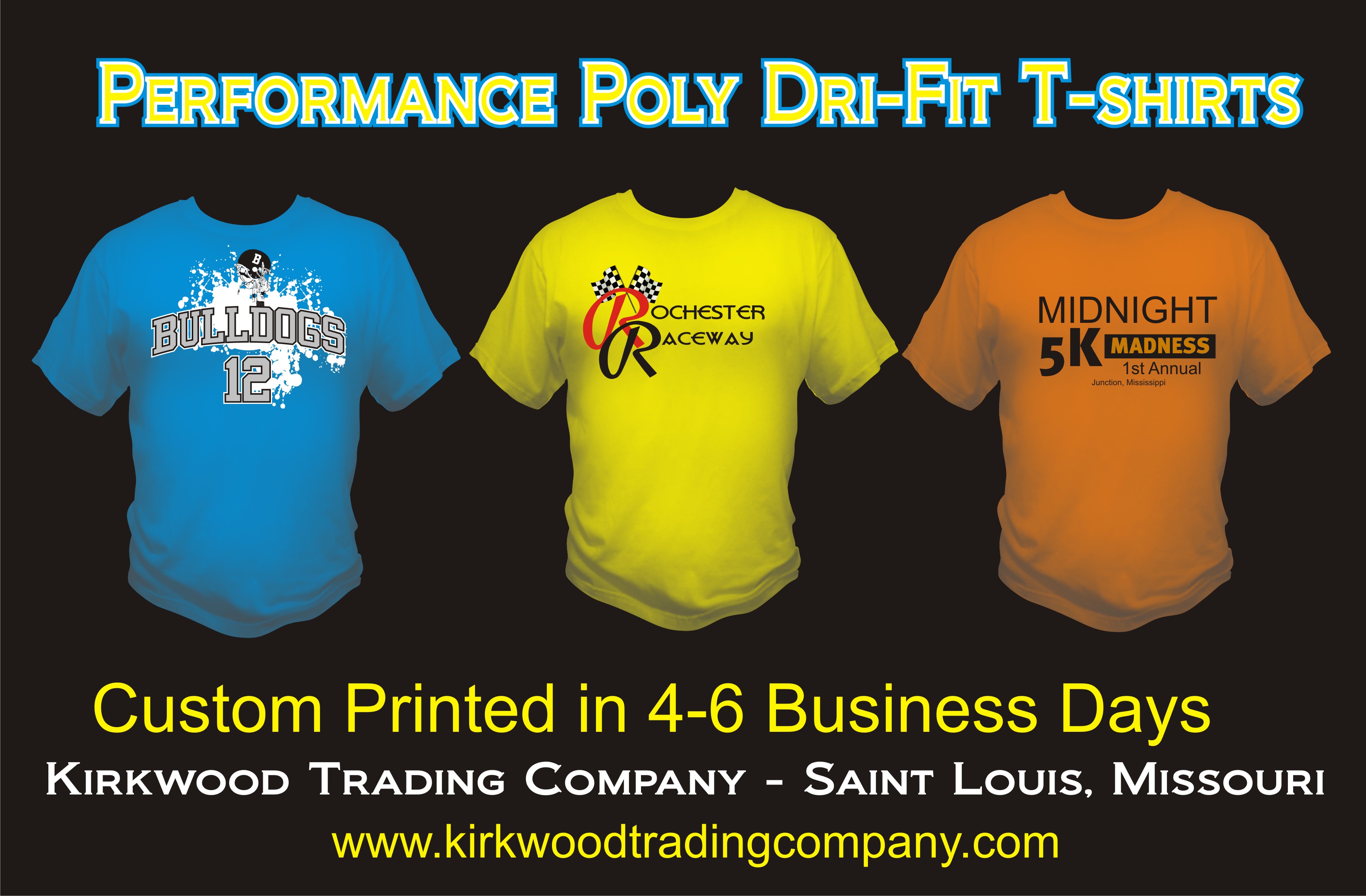 Performance Poly Dri-fit t-shirts