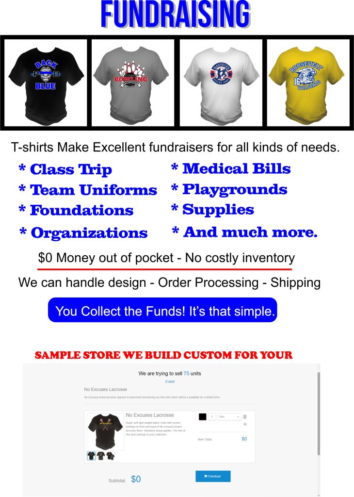 Kirkwood Trading Company custom t-shirt fundraising store