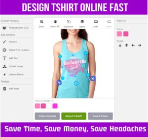 Design tshirt online fast
