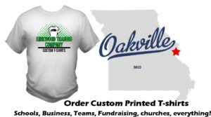 custom printed tshirts Oakville Missouri