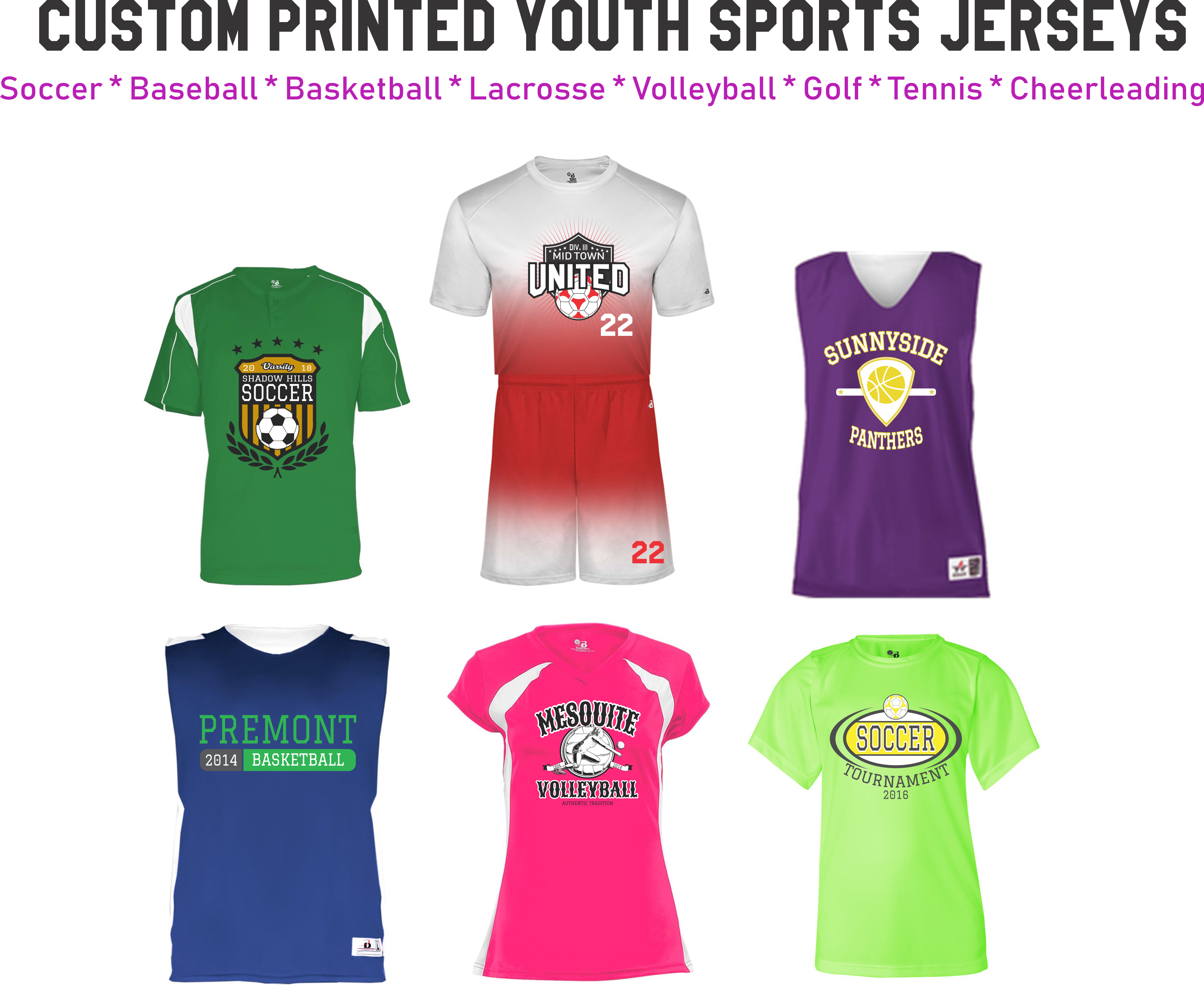 youth sports jersey