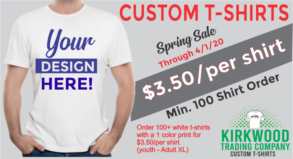 $3.50 custom t-shirts