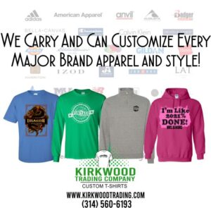 Kirkwood Trading Company Screen printing in St. Louis