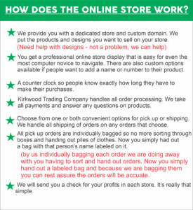 how to get an online spirit wear store