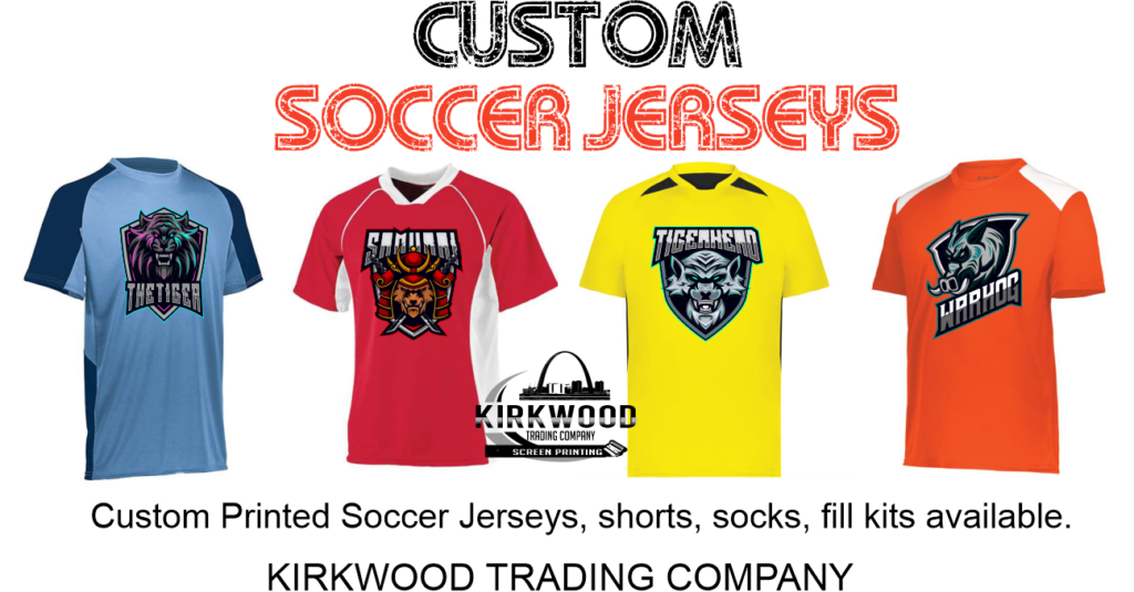 Kirkwood Trading Company - custom printed soccer jerseys