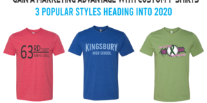 popular custom t-shirt styles for 2020