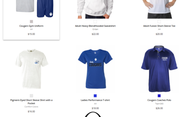 custom school spirit wear free online store